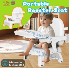 Baby Travel Booster Seat with Tray Toddler Portable Folding Chair Indoor/Outdoor