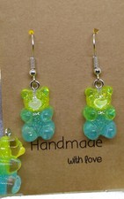 Green and Blue Glitter Gummy