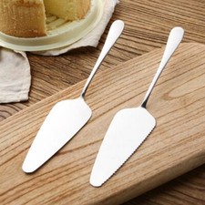2x Cake Server Pie Pizza Spatula Shovel Cutter Stainless Dessert Slicer Tool UK