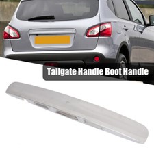 SILVER FOR 2007-2013 NISSAN QASHQAI J10 REAR TAILGATE BOOT LID HANDLE COVER TRIM