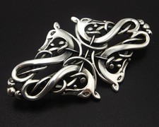 Sterling silver brooch by Ola
