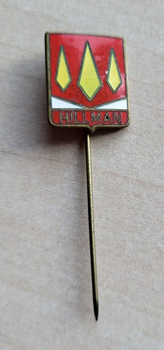 Vintage enamel hillman car - vintage,