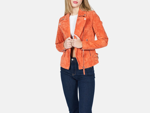 Womens orange suede - womens,
