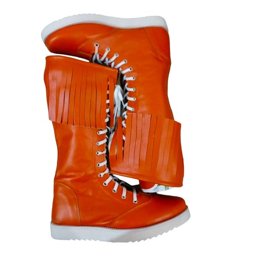 Pro wrestling boots - wrestling, orange