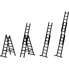 Zarges Skymaster X Flanged Aluminium Multipurpose Ladder 3 Section Adjustable