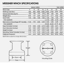 Winch Sailing Meissner number 8 yacht winch
