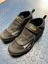 Mavic Deemax Elite Clip-less Cycling MTB Shoes - Black/Grey Mens Size 9.5 EU44