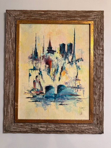 1963 george genele signed - genele, oil