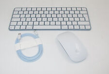 Apple Magic Keyboard A2450 & Magic Mouse 2 A1657 Pack Set Blue