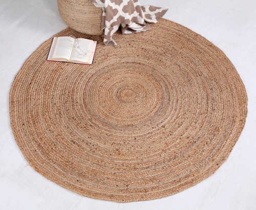 Dhaka round jute rug hand - dhaka,