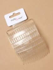 Plain Clear 7cm Hair Combs