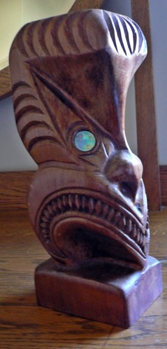 New zealand maori - maori, carved