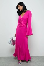 Warehouse Magenta Dress Womens