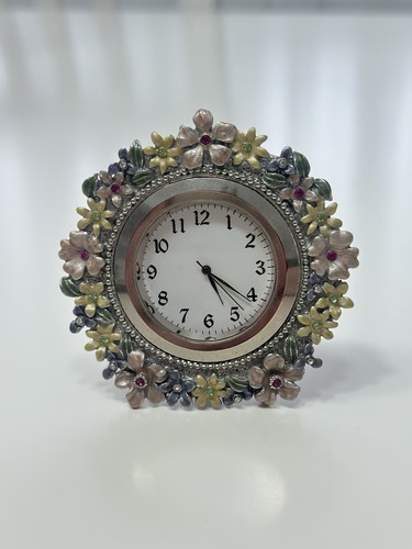Ornate enamel floral - enamel,