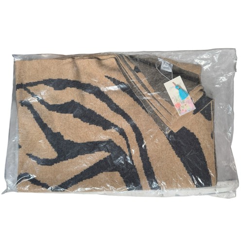 Johnny was zebra print throw - zebra,