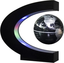 Senders Floating Globe With LED Lights C Shape Magnetic Levitation Floating Glo