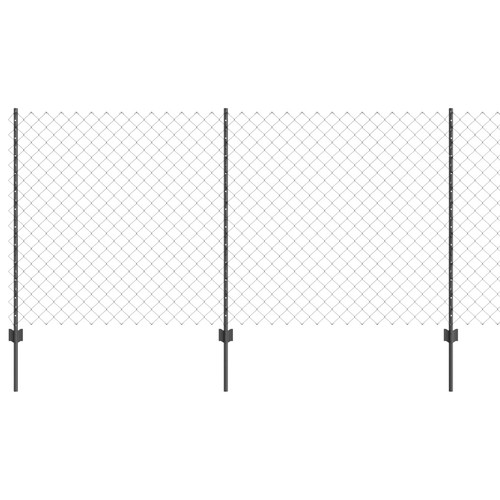 Chainlink fence with post mesh - fence,
