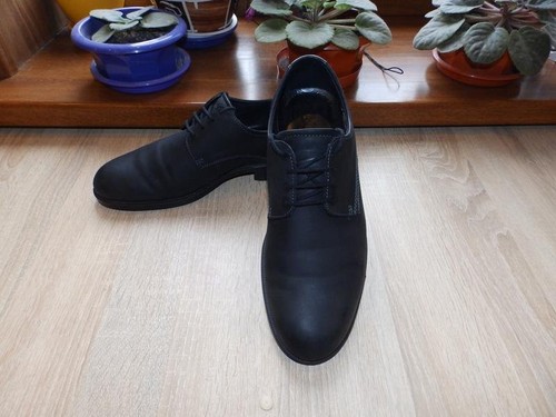 Men ecco heels black leather - heels,