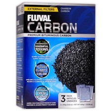 FLUVAL ACTIVATED CARBON 300g 3 X 100G BAGS EXTERNAL FILTER MEDIA FISH TANK