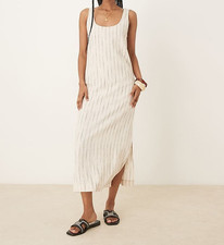 ASOS DESIGN scoop neck linen