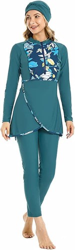 Muslim swimwear swimsuit 3pcs - muslim,
