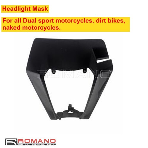 Dirt bike headlight - dirt, mask