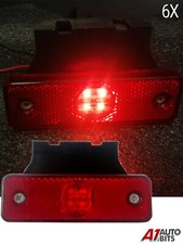 6X 24V Led Red Side Marker