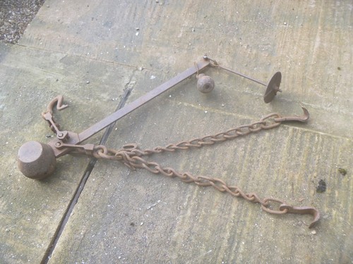Antique cast iron butchers - antique,