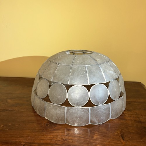 Capiz shell lampshade