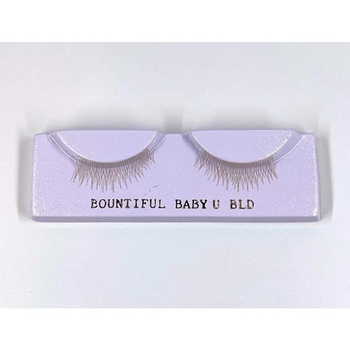 Upper blonde wispy eyelashes - wispy,