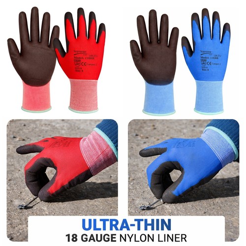 Gauge coated work gloves - coated,