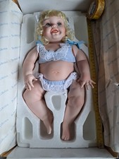 HAMILTON COLLECTORS  PORCELAIN DOLL SALLY 15" Tall. LOVELY CONDITION. BOXED.