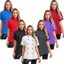 Women chef coat short - chef, sleeve