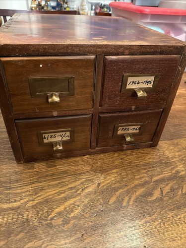 Vintage antique oak drawer - 4,