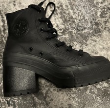 Ladies Chuck 70 de Luxe Heel Hi Ankle Boots Black Size UK 6 EU 39 New Boxed