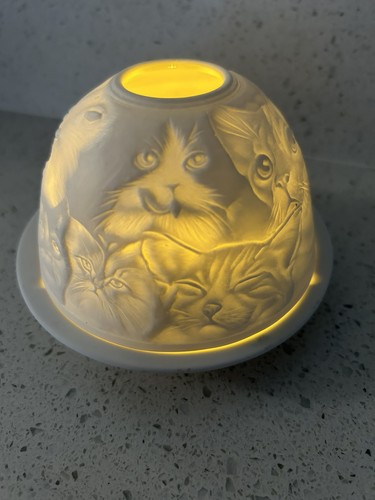 Lithophane porcelain dome - porcelain,