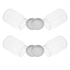  4 Pcs Small Mason Jars Air