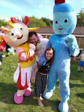 Iggle piggle Upsy Daisy night garden mascot fancy dress costume hire in UK