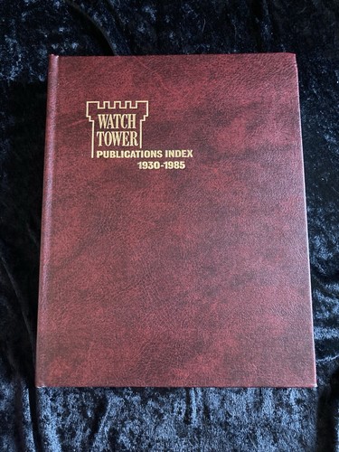 Watchtower publications index - watchtower,
