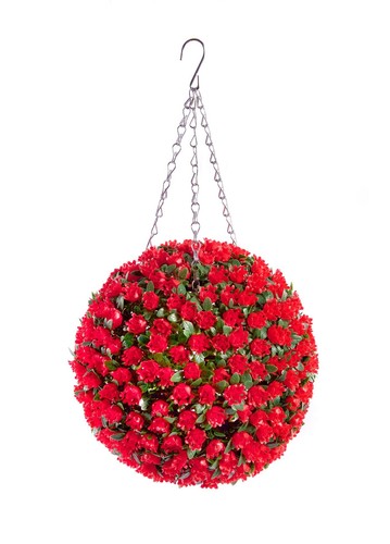 28cm red rose - red, topiary