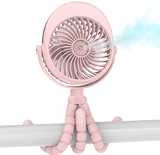Flexible tripod mist fan