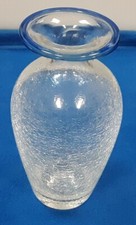 Heavy Crackle Art Glass 8"