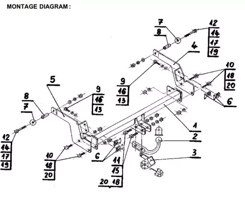 Swan neck tow - swan,