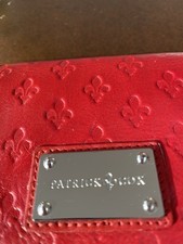 Red Leather purse Patrick Cox