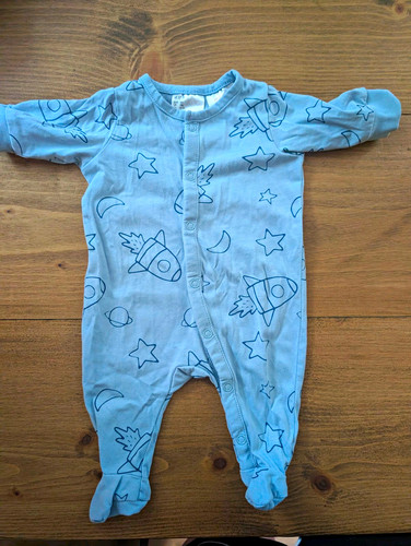 Blue space print - h&m,
