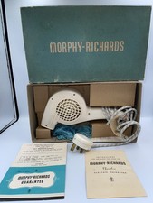 Vintage 1960 Morphy Richards Hairdryer Working Noiseless Original Papers Prop