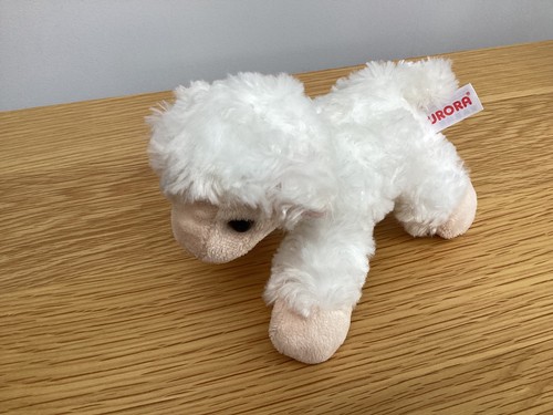 Aurora small cream white lamb - aurora, cream/white