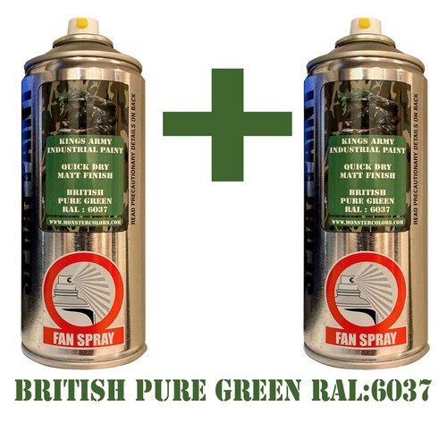 British pure green spray paint - british,