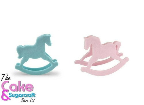 Rocking horse cake topper - rocking,