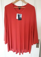 Antthony Designs Bell Sleeve Top with Pleat Back Detail & Hi Lo Hem
